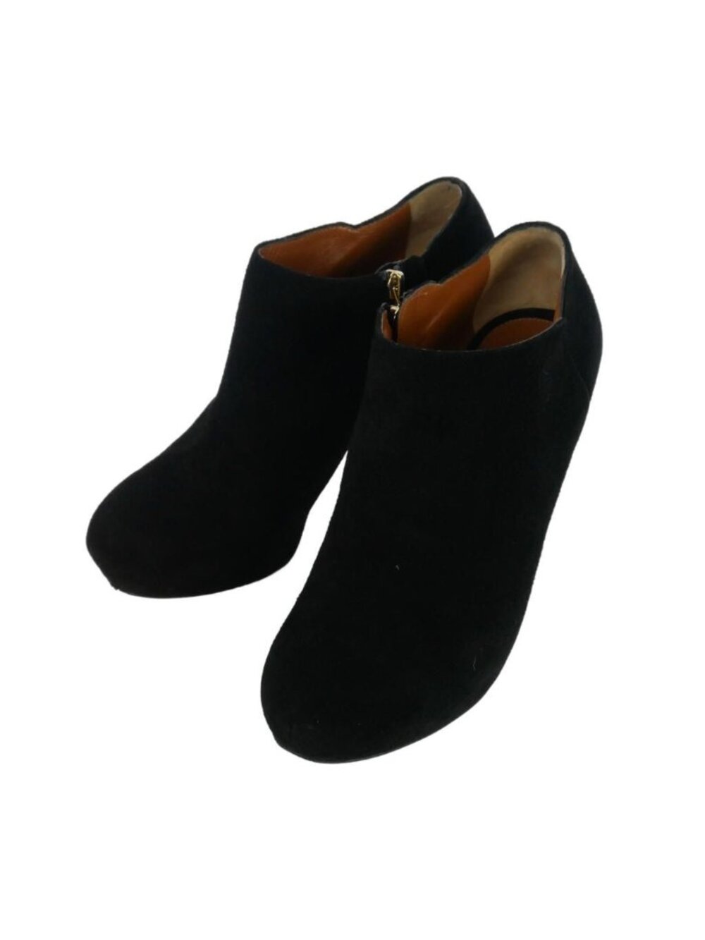 Fendi Suede Leather Short Boots Booties Zucca Black